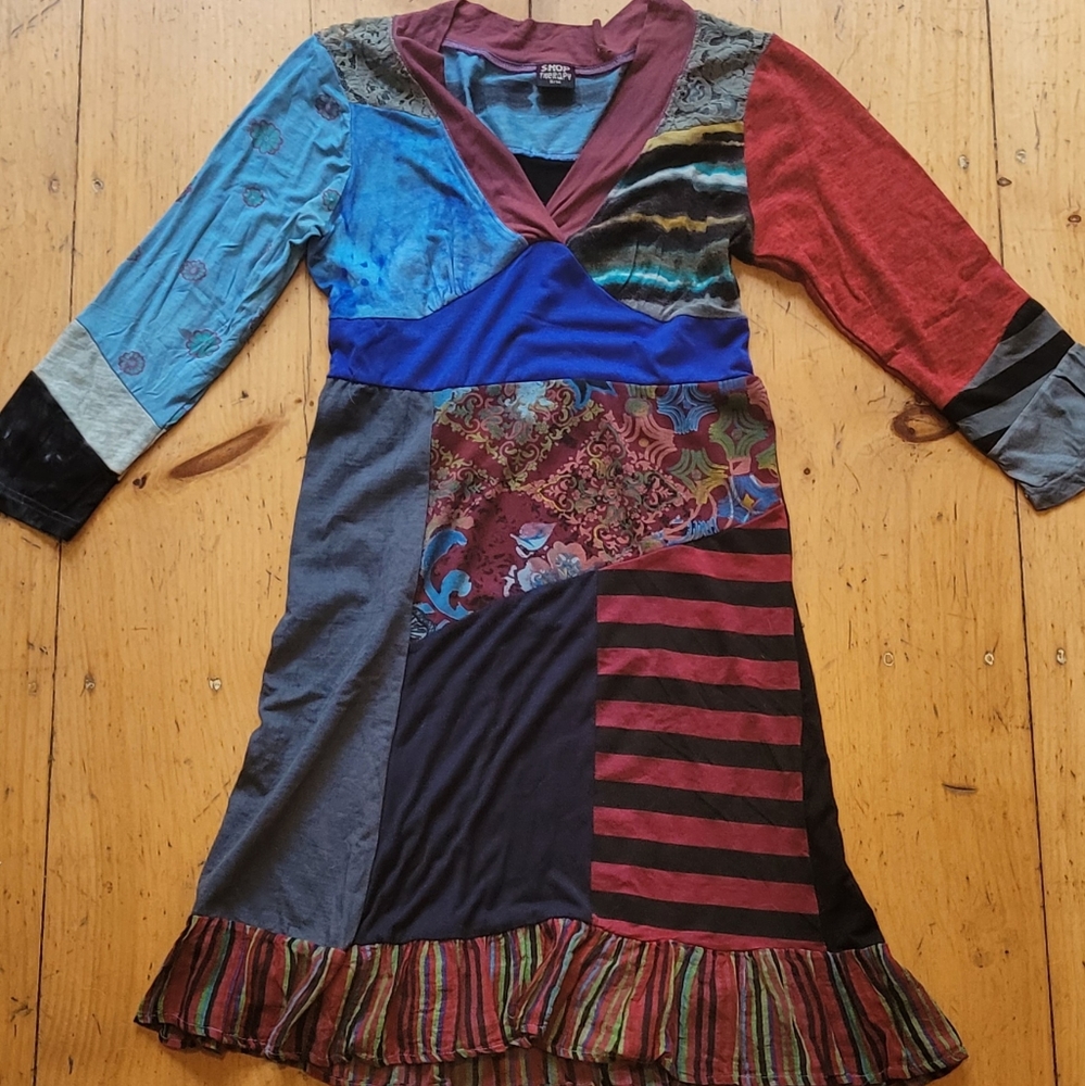 Nepalese hand made just over the knee dress